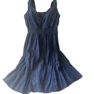 INC International Concepts Prairie Chambray dress NWT pockets